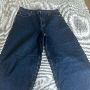 Never worn wide leg jeans - official extra hardware